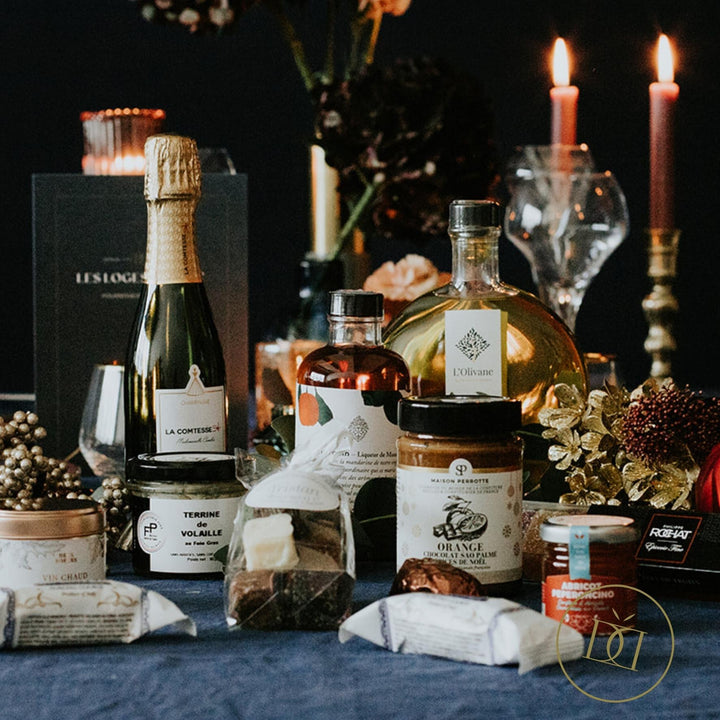 Coffret Gourmance - LES LOGES DU CHIC - Coffrets cadeaux pour entreprise et privé - panier garni Suisse - sur mesure et personnalisés